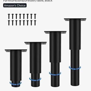 Set of adjustable table legs 7”-13”